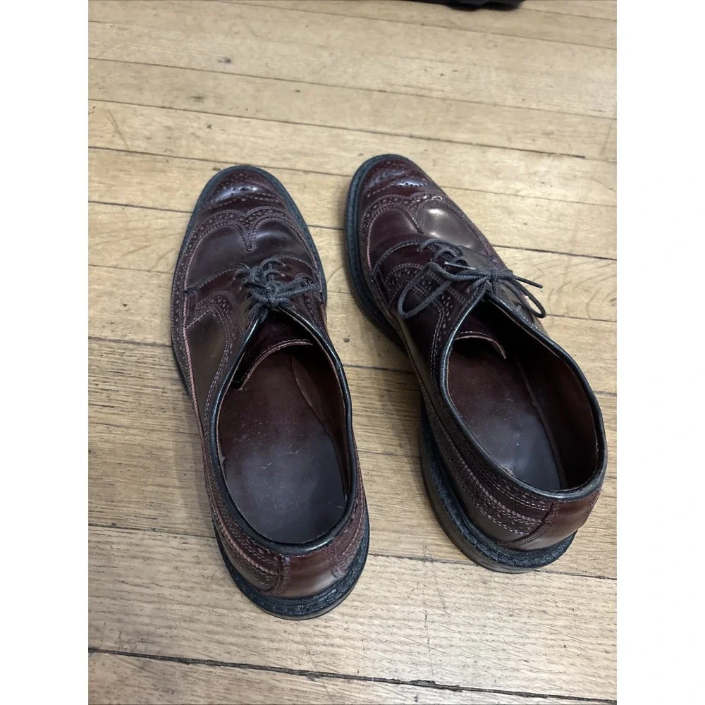 Men's ALLEN EDMONDS 9097 MacNeil Longwing Blucher Dress Shoes Sz 10.5b